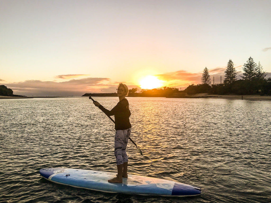 A birthday sunrise stand up paddle